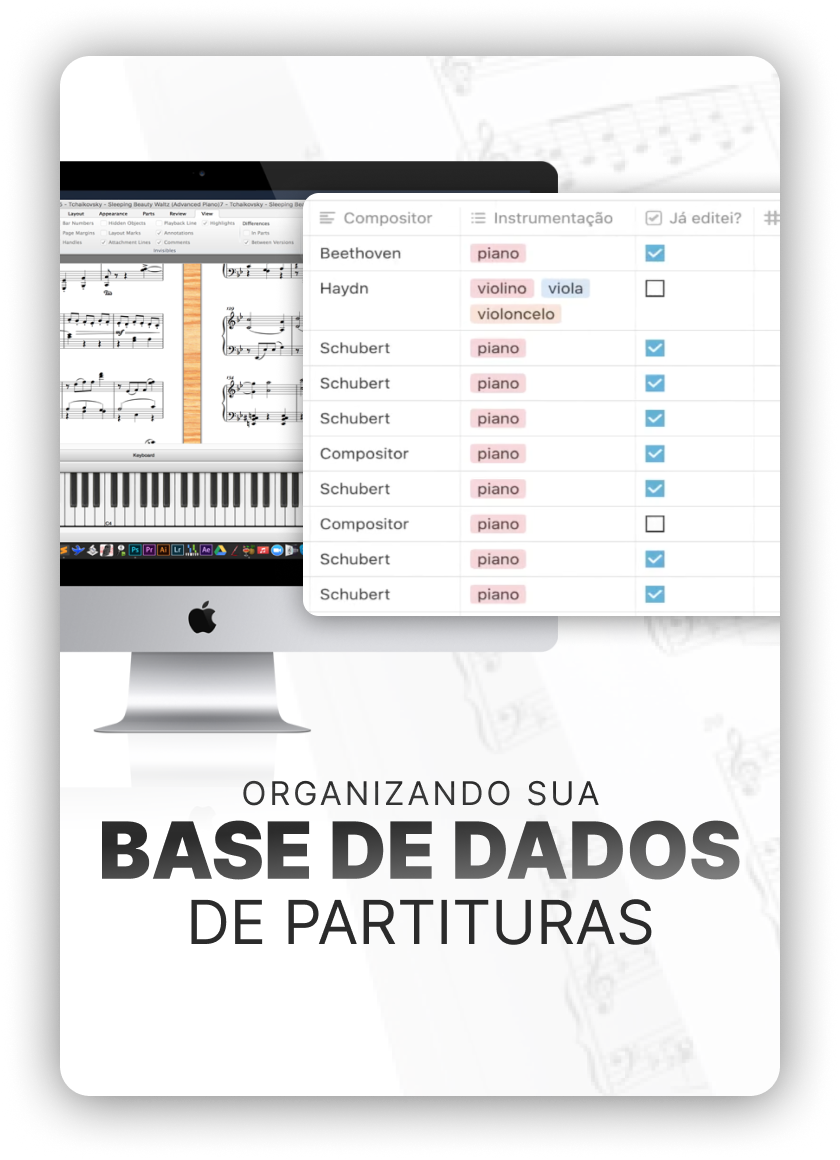 Organizando sua base de dados de partituras