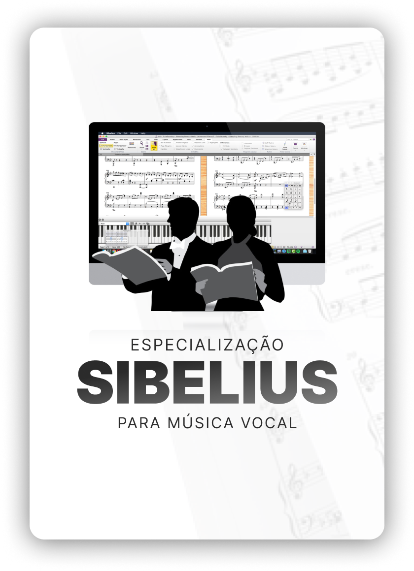 Sibelius para Música vocal - trilha